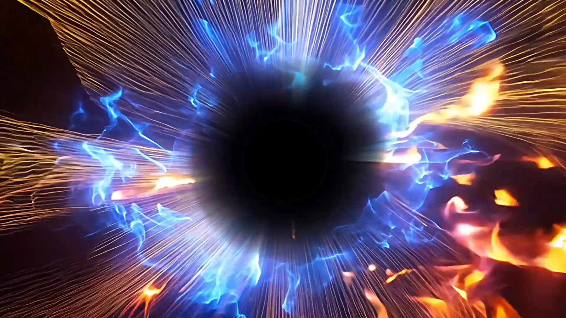 Supernova Energy Vortex Background for Logo Animation